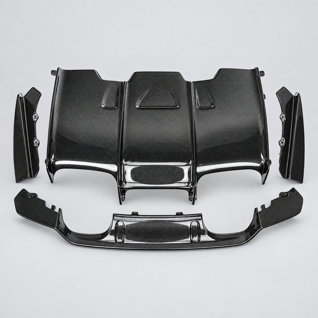 4-Piece Rear Diffuser — BMW M3 / M4 (F80 / F82)