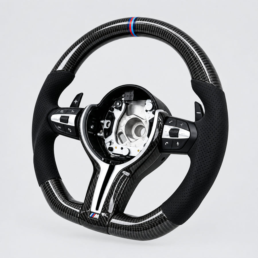 Carbon Fiber Steering Wheel — BMW 5 / 6 / 7 Series (F10 / F06 / F01)