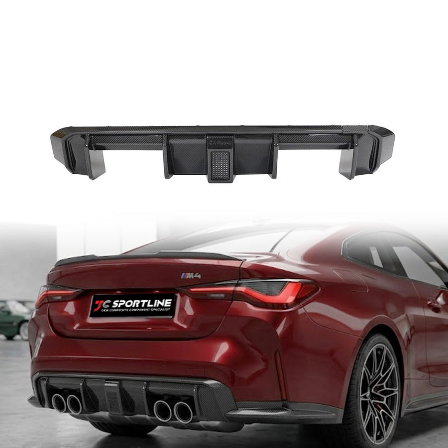 Rear Diffuser with LED — BMW M4 (G82 / G83)