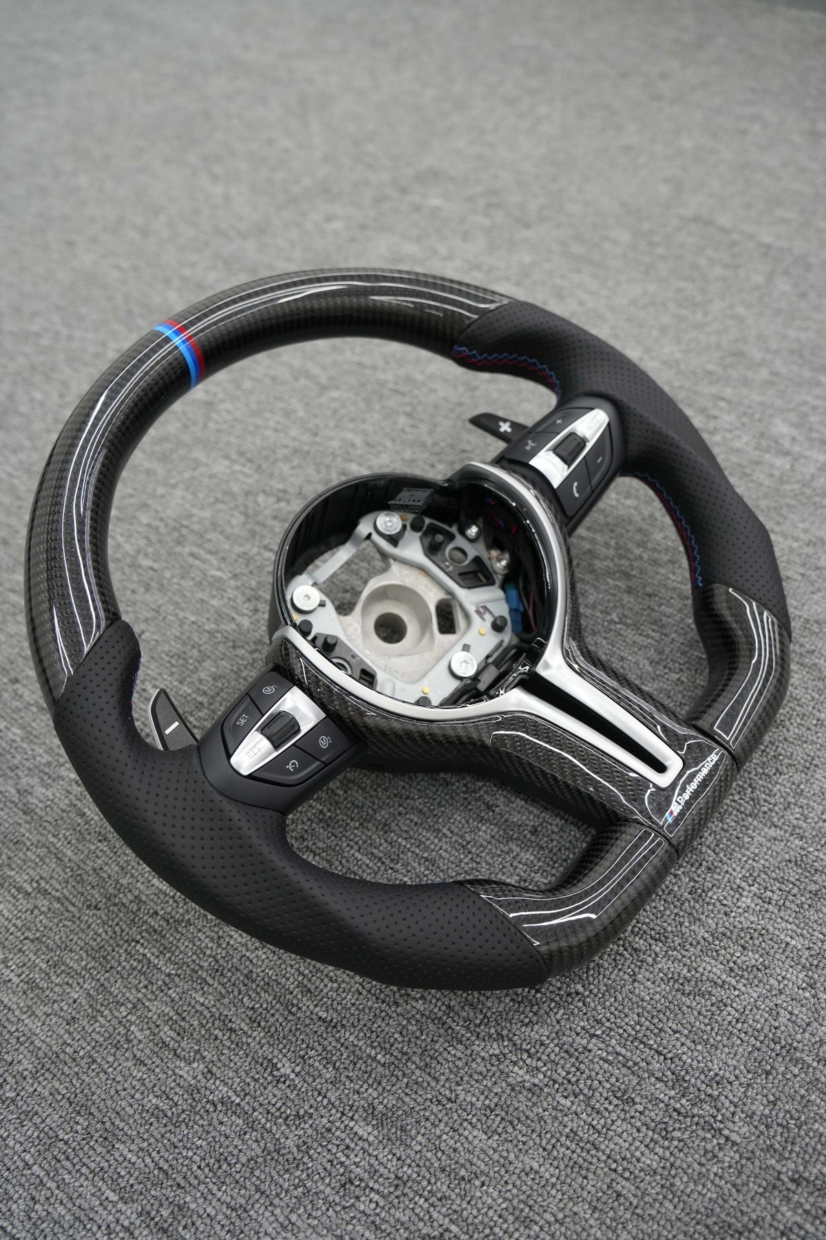 Flat-Bottom Carbon Steering Wheel — BMW F-Series (F30 / F80 / F82 / F87 & more)