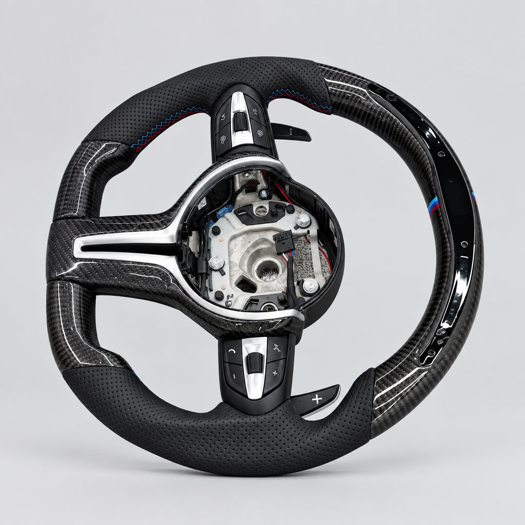 LED Carbon Steering Wheel — BMW 3 Series / M2 / M3 / M4 (F30 / F87 / F80 / F82)