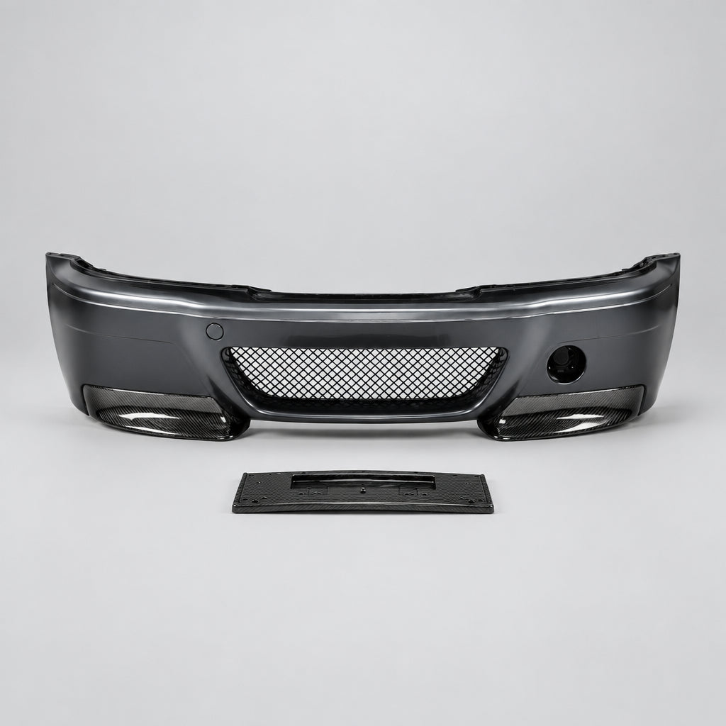 M3-Style Front Bumper with Carbon Splitter — BMW 3 Series (E46)