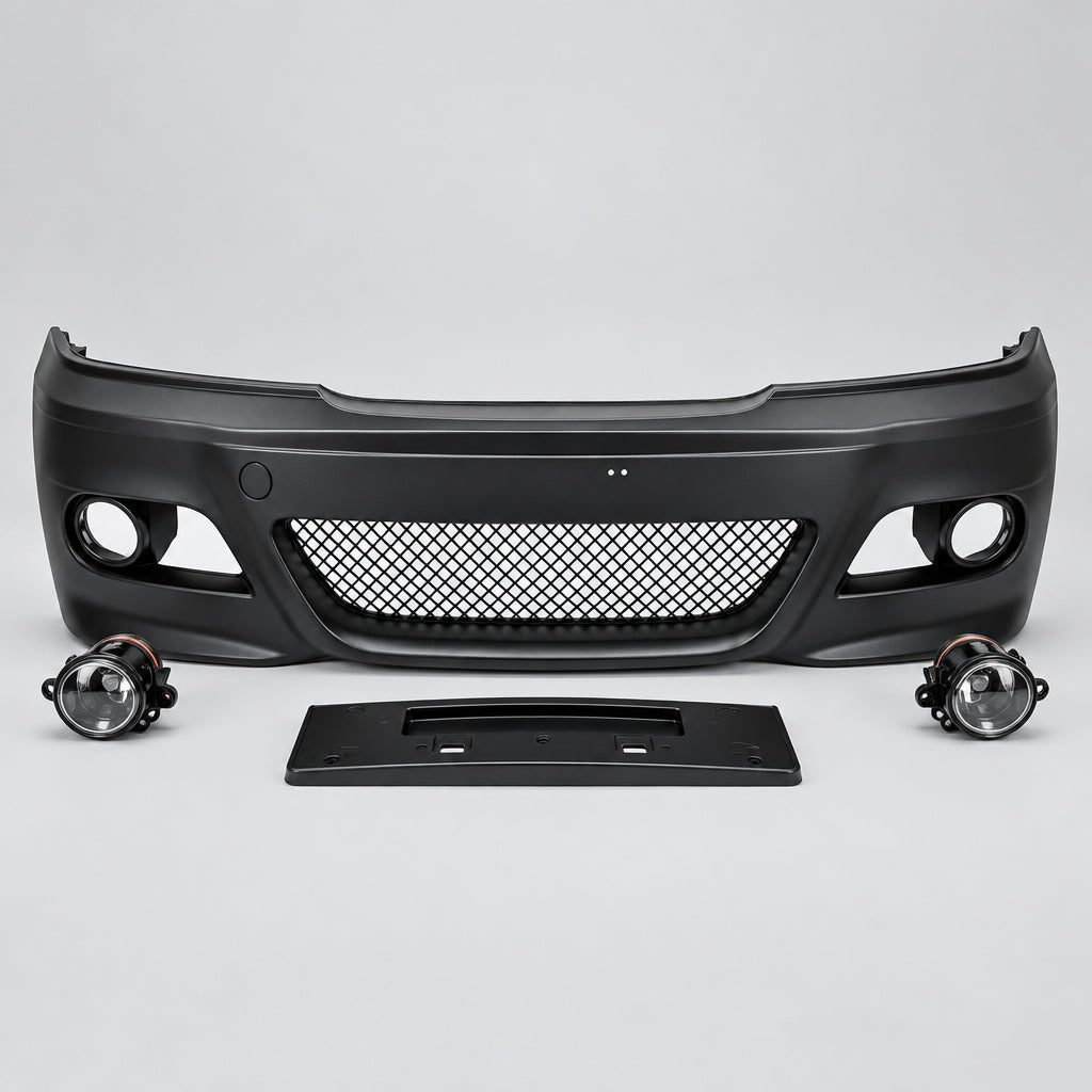 M3-Style Front Bumper with Fog Lights — BMW 3 Series Sedan (E46)