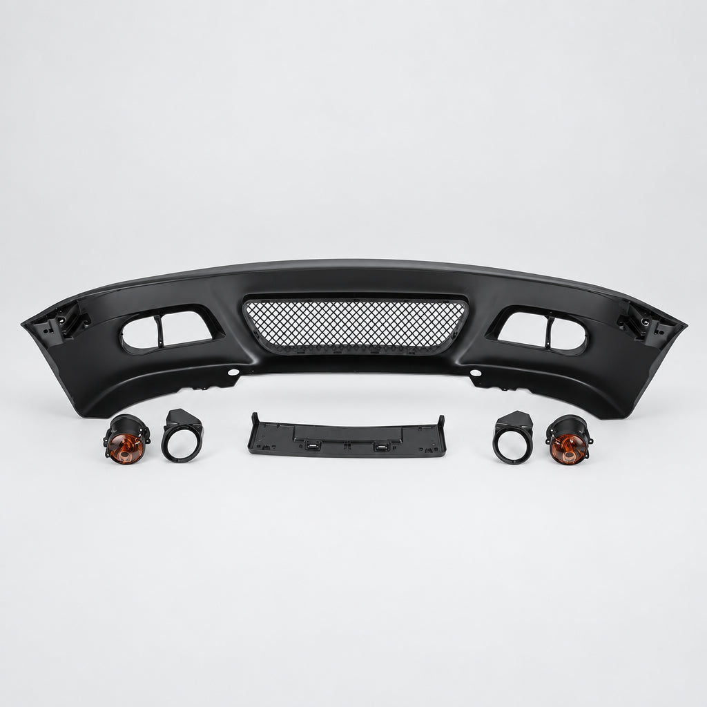 M3-Style Front Bumper with Fog Lights — BMW 3 Series Sedan (E46)